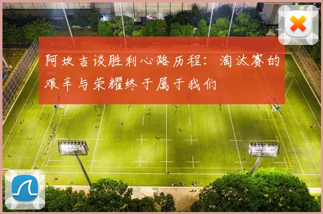 阿坎吉谈胜利心路历程：淘汰赛的艰辛与荣耀终于属于我们